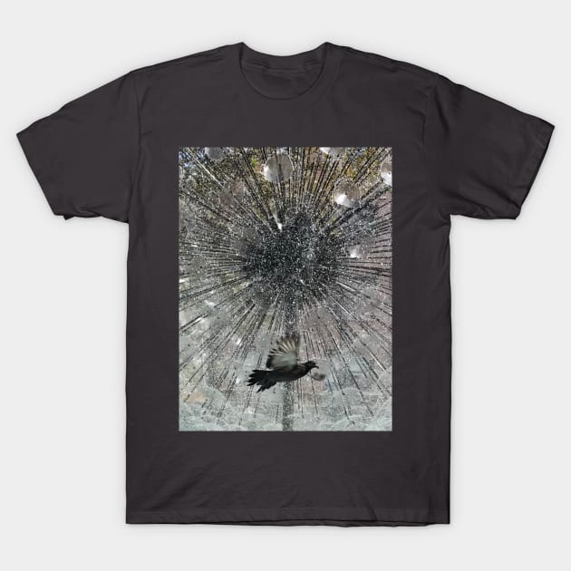 Fountain Water Bird Freedom Design T-Shirt by Miss Santa's Store